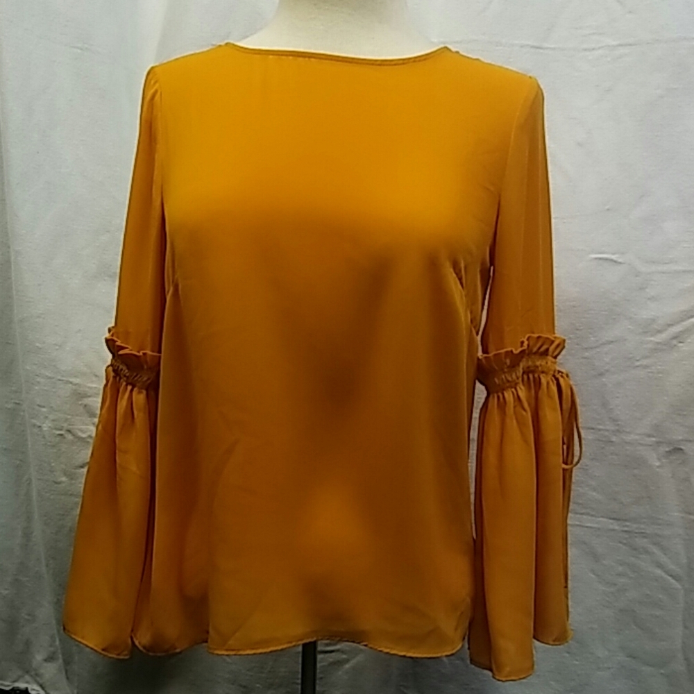 Rose + Olive - XS - mustard - bell sleeves